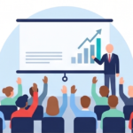 Corporate trainer conducting a professional employee training workshop for business teams